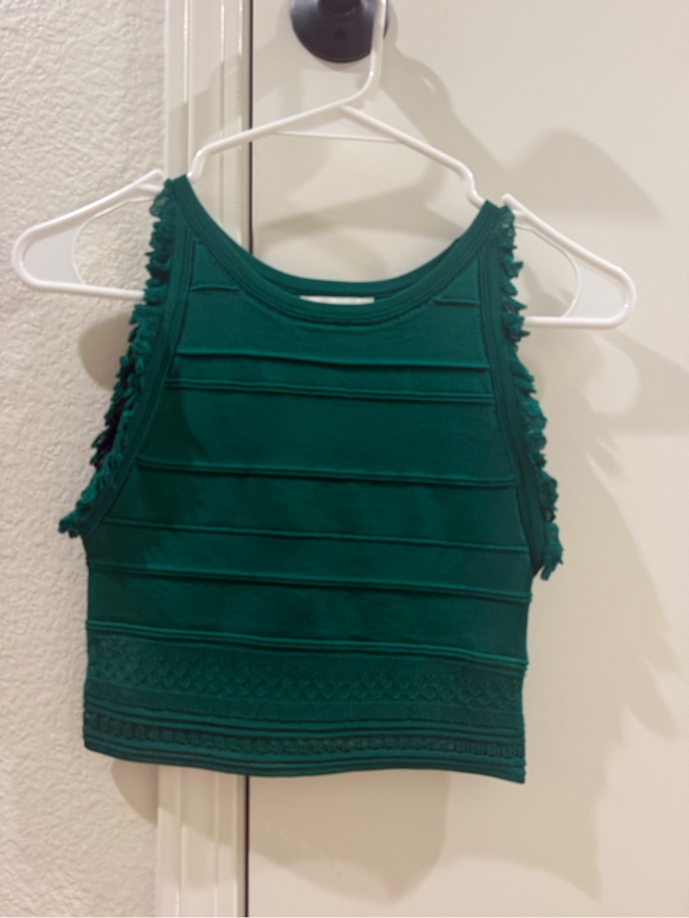 NWOT Sandro Green Crop Top Size 0 (XS) - Picture 5 of 7